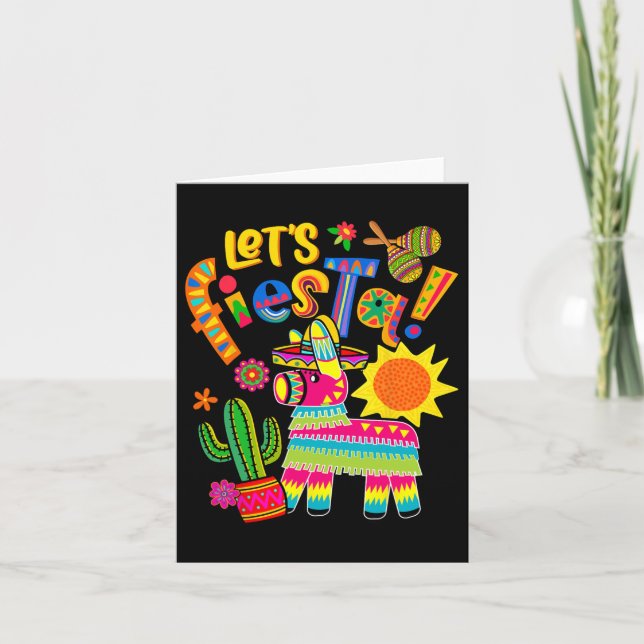 Låt oss Fiesta Cinco De Mayo Camisa Mexiko Hombre Kort (Framsida)