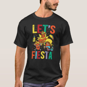 Låt oss Fiesta Cinco De Mayo Camisa Mexiko Hombre T Shirt