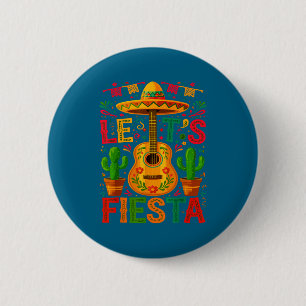 Låt oss fiesta cinco de mayo fiesta knapp