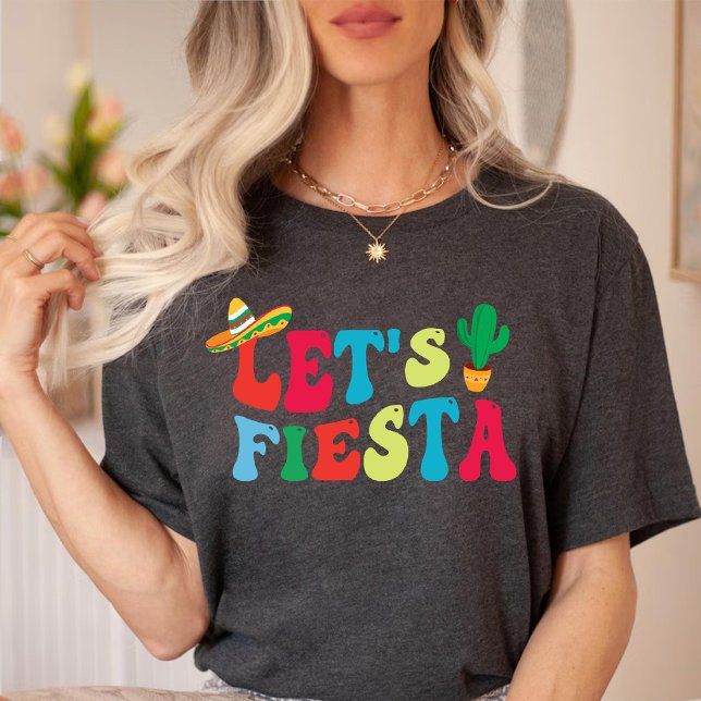 Låt oss Fiesta, Cinco De Mayo | Mexikanska Fiesta  T Shirt (Let's Fiesta, Cinco De Mayo | Mexican Fiesta Party T-Shirt)