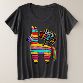 Låt oss Fiesta Colorful Piñata T-Shirt