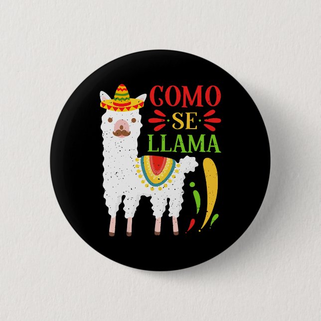 Låt oss Fiesta Como Te Llamas Cinco de Mayo Como S Knapp (Framsida)