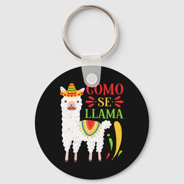 Låt oss Fiesta Como Te Llamas Cinco de Mayo Como S Nyckelring (Framsida)