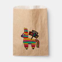 Låt oss Fiesta Favor Bags med donkey piñata