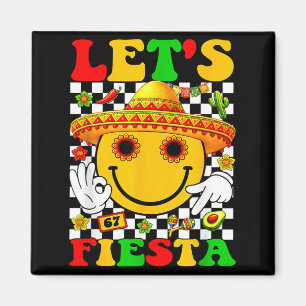 Låt oss fiesta groovy mexikanska pojkar flickor ba magnet