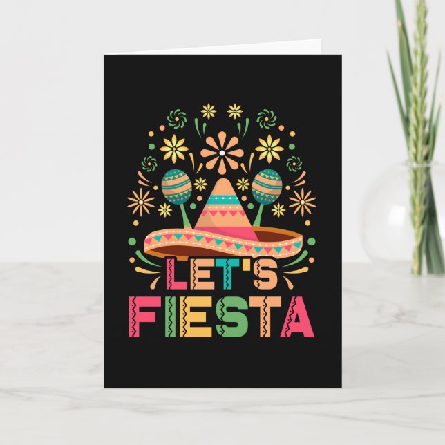 Låt oss Fiesta Kort (Framsida)