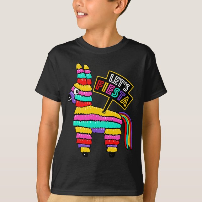 Låt oss Fiesta Piñata t-shirt (Framsida)