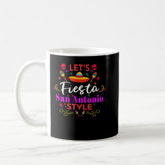  Låt oss Fiesta San Antonio Stil Lycklig Cinco i P Kaffemugg