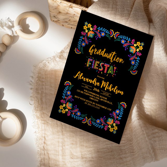 Låt oss Fiesta Studenten Mexikanska party Inbjudningar (Skapare uppladdad)