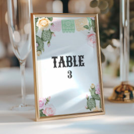 Låt oss Fiesta Tabletop-tecken