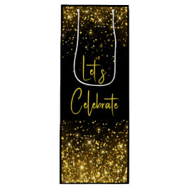Låt oss fira Glam Gold Glitter Vinstorlek