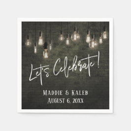 Låt oss fira industriellt tegel med Edison-ljus Pappersservett