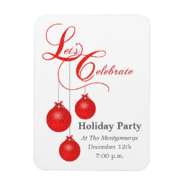 Låt oss fira jul Spara datumet Magnet