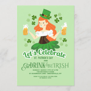 Låt oss fira St. Patrick's Day Inbjudningar