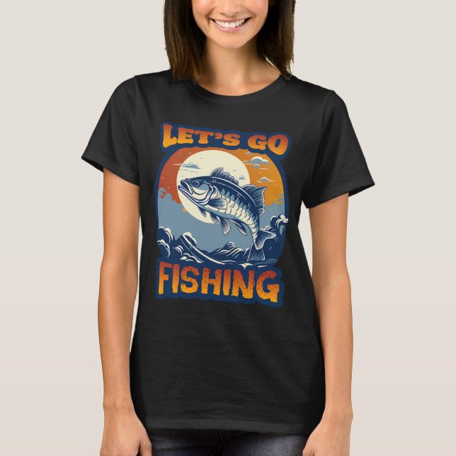 Låt oss fiska t shirt (Framsida)