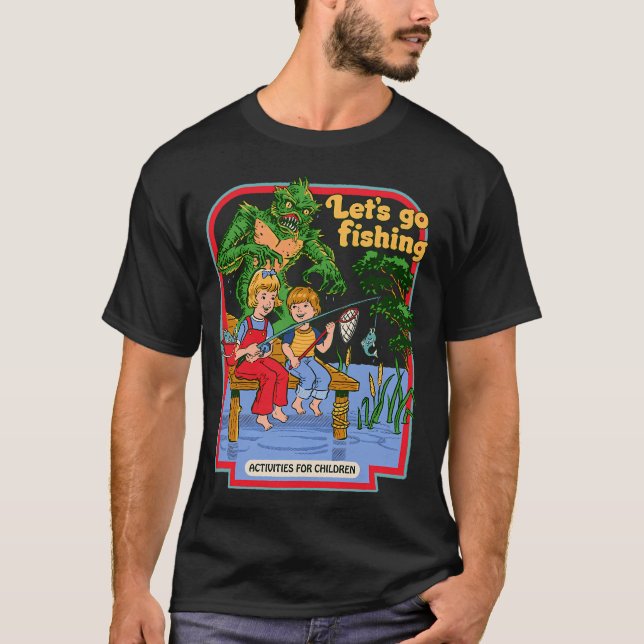 Låt oss fiska t shirt (Framsida)