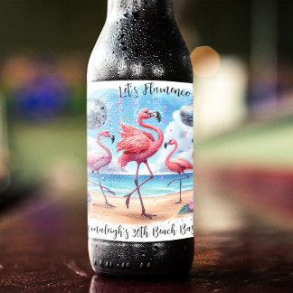 Låt oss Flamenco! Beach Bash Ölflaska Etikett