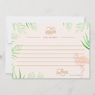 LÅT OSS FLAMINGLE BABY SHOWER FLAMINGO RÅDGIVKORT RÅDKORT