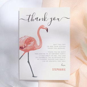 Låt oss Flamingle Flamingo Födelsedags Tacksamhe Tack Kort
