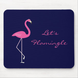 Låt oss Flamingle Flamingo Mousepad Musmatta