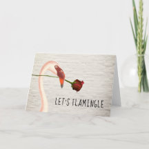 Låt oss Flamingle Flamingo Ros Alla Hjärtans Dag