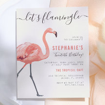 Låt oss Flamingle | Modern Flamingo Födelsedagsfes