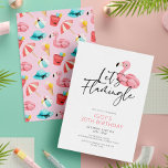 Låt oss Flamingle Modern Rosa Flamingo 30års födel Inbjudningar<br><div class="desc">Låt oss inbjudan till Flamingle Modern Rosa Flamingo 30års födelsedag</div>