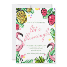 Låt oss Flamingle Tropical Bachelorette Party Inbj