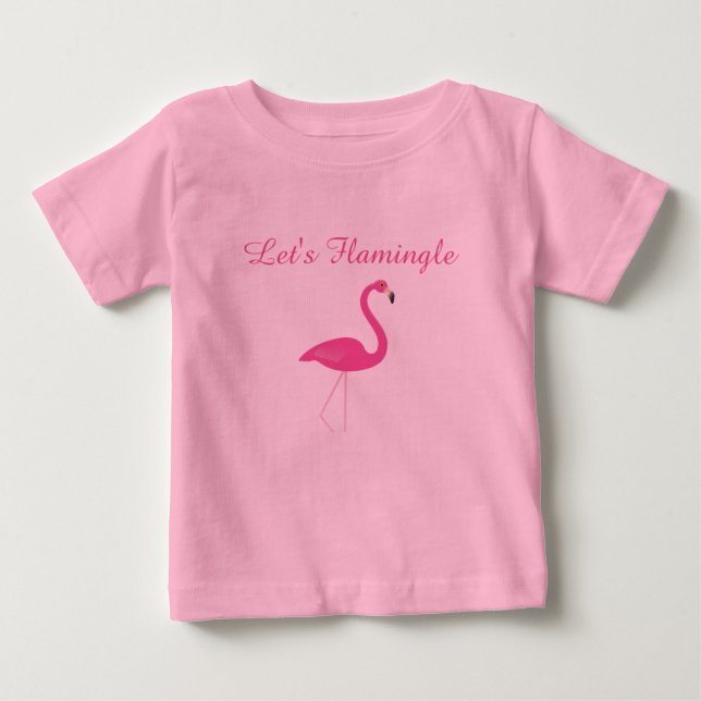 Låt oss Flamingle TuTu Bodykostym Tee (Framsida)