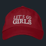 Låt oss flickor Bachelorette Hat Broderad Keps<br><div class="desc">Saddla upp och behålla din coola med vår "Låt oss Go Girls" Cowgirl Hat Denna snyggt och praktiska hatt är perfektens tillbehör till din cowgirl-temed äventyr, och tillsätt lite luft och roligt till dina drycker. Designat med det djärva och kraftfulla budskapet "Låt oss flickor", firar vår hatt andan av kvinnligt...</div>