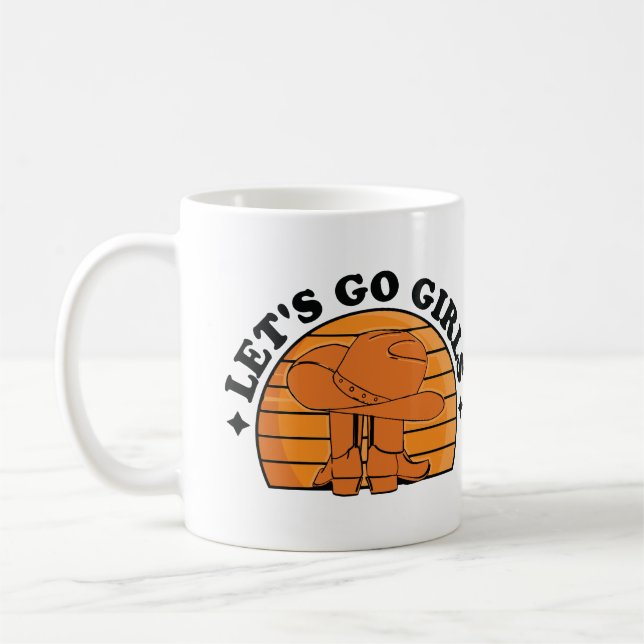 Låt oss flickor, flickor ute i natten kaffemugg (Vänster)