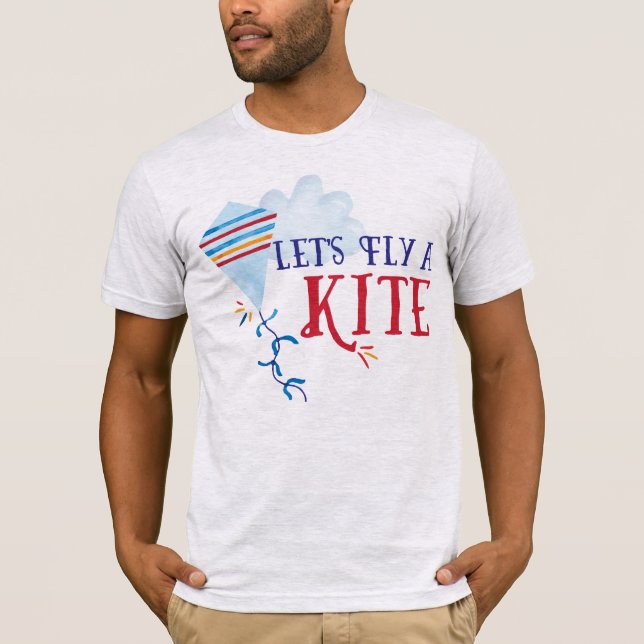 Låt oss Fly a Kite Manar Shirt T (Framsida)
