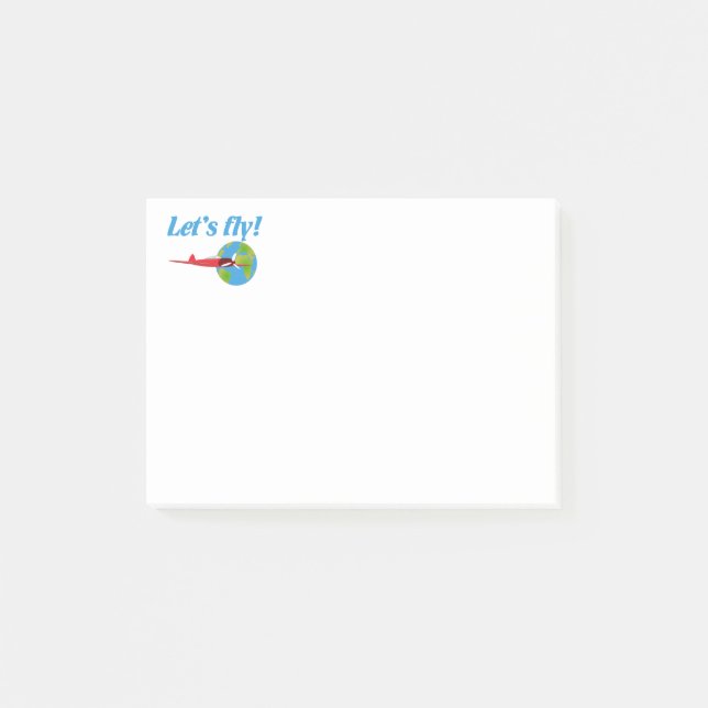 Låt oss flyga post-it block (Framsida)