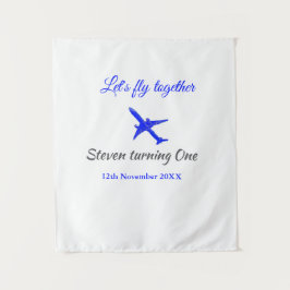 Låt oss flyga tillsammans på ettårs födelsedagspla