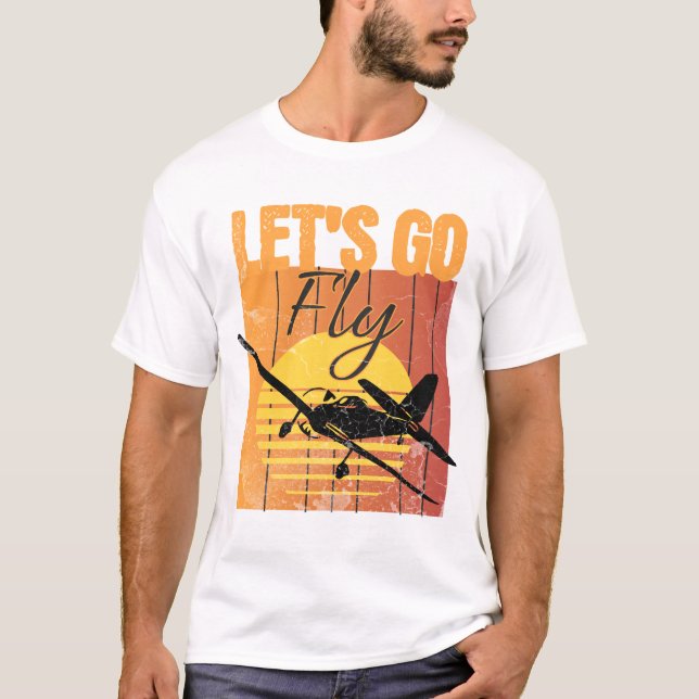 Låt oss flyget Äventyr i väntan - Pilotgåvor T Shirt (Framsida)