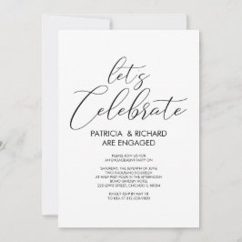 Låt oss Förlovningsfest för enkel Chic Inbjudningar