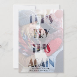 Låt oss försöka igen Bröllopsuppskov Spara Datumet