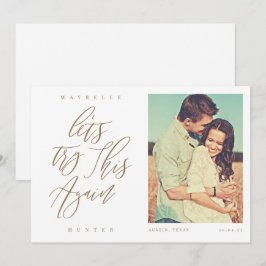 Låt oss försöka igen Modern kalligrafi & foto Spara Datumet