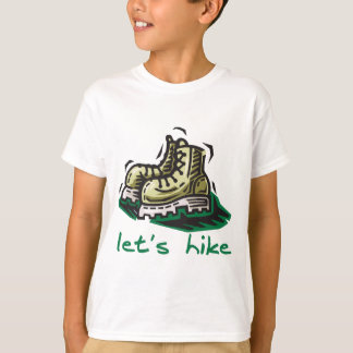 Låt oss fotvandra grönt tee shirt