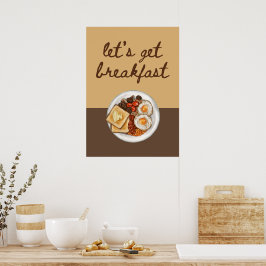 Låt oss frukost poster