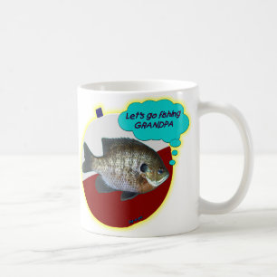 Låt oss gå att fiska morfar kaffemugg