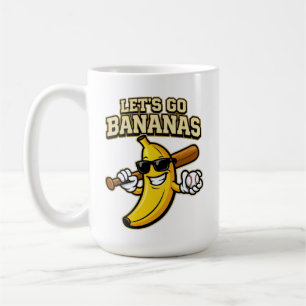 Låt oss gå Banan Retro Pojkar Barn Män Ungdom Tonå Kaffemugg