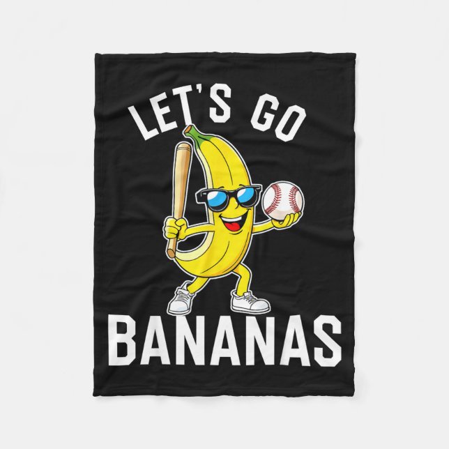Låt oss gå bananas  fleecefilt (Framsidan)
