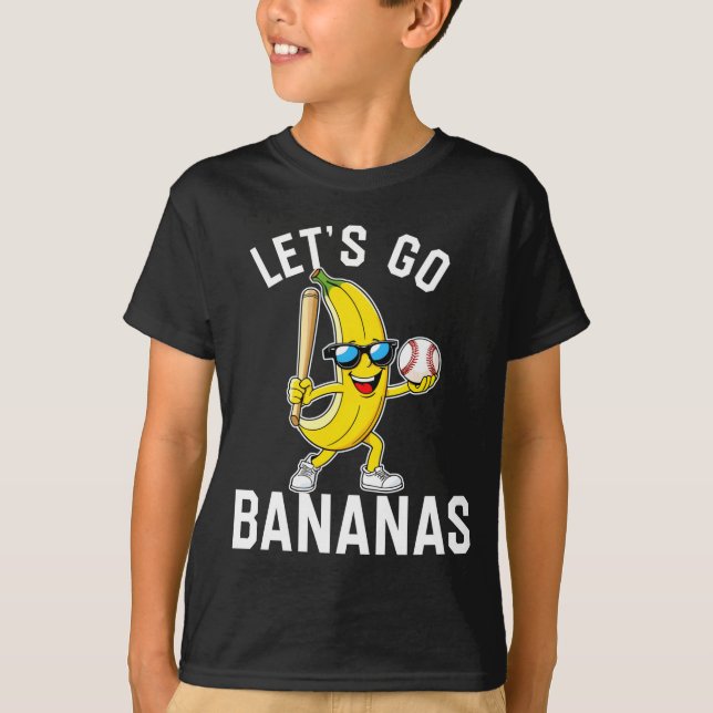 Låt oss gå bananas långärmad  t shirt (Framsida)