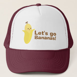 Låt oss gå bananas med denna söta och glada banan truckerkeps