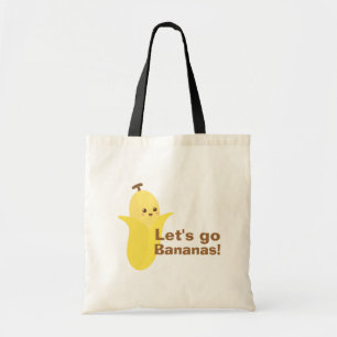 Låt oss gå bananas med denna söta och glada banan tygkasse