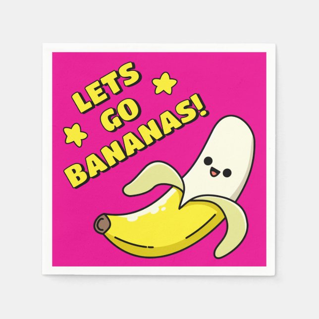 Låt oss gå bananas! pappersservett (Framsidan)