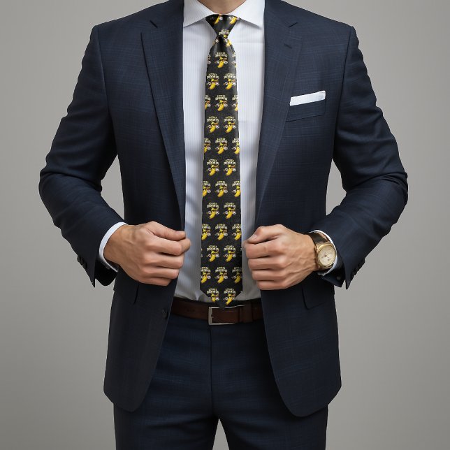 Låt oss gå bananas Retrobaseboll Banana Roligt Slips (Skapare uppladdad)