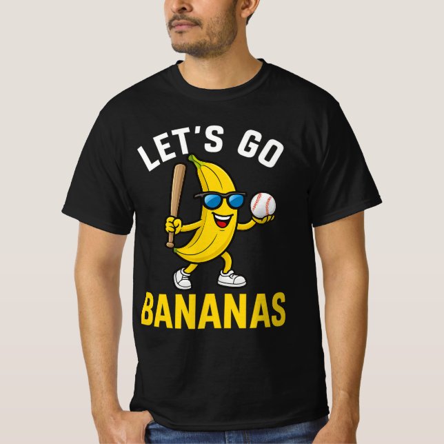 Låt oss gå bananas Rolig banan T Shirt (Framsida)