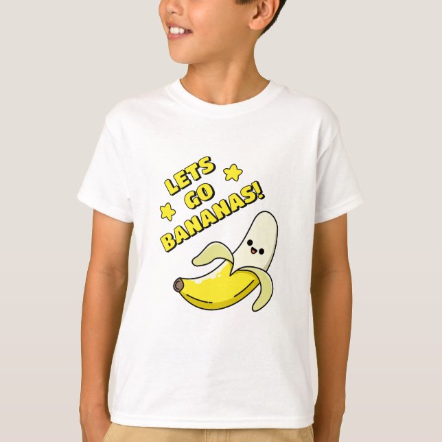 Låt oss gå bananas! t shirt (Framsida)